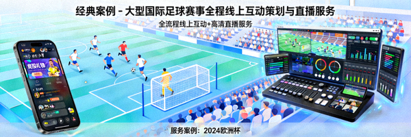 经典案例 - 大型国际足球赛事全程线上互动策划与直播服务